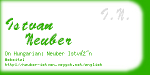 istvan neuber business card